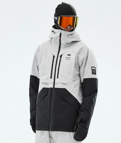 Arch Veste de ski pour homme – Gris clair / Noir
