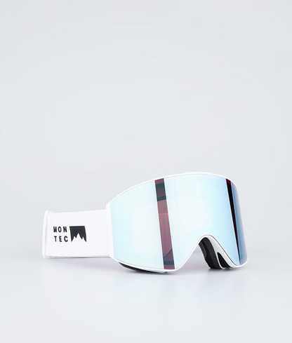 Masque De Ski – Noir Avec Écran Miroir Bleu Lune