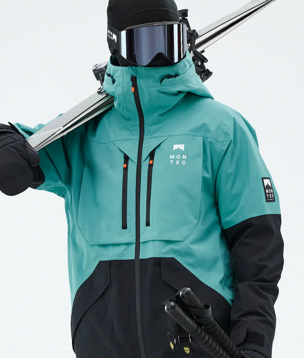 Arch Veste de ski pour homme – Turquoise / Noir