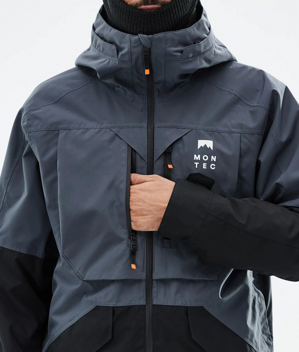 Arch Veste de ski pour homme – Bleu métallisé / Noir
